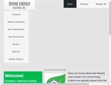 Tablet Screenshot of divineenergysolutions.com